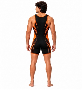 Custom <b>Men</b> Gym Sports Wrestling Unisex Powerlifting Singlet Factory <b>Men</b> Wrestling Singlet Sportwear Singlet - Product Image 2