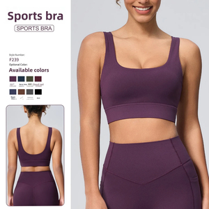 Women High Support Crop Performance Sports <b>Bra</b> Spandex Polyester Breathable <b>Stretch</b> Yoga Gym Wear Running Workout Fitness <b>Bra</b> - Product Image 4