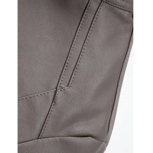 Fashionable Casual Leather <b>Jacket</b> for Men's <b>Winter</b> Wear with Good Quality Material OEM Custom Service - Product Image 6