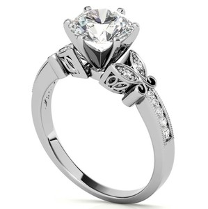 Cut Moissanite <b>Solitaire</b> <b>Ring</b> 925 Sterling <b>Silver</b> Rhodium Plated 7mm Prong Set Luxury Engagement Wedding Promise Bridal <b>Ring</b> - Product Image 4