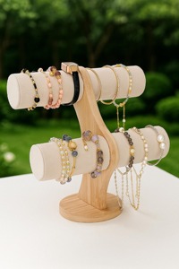 Wooden And Velvet Work Bangles <b>Bracelets</b> Organizer For Dressing Table Display Storage And Gifting Purpose Wholesale From India - Product Image 3
