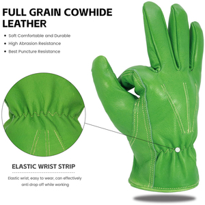 Premium Cowhide Leather <b>Driver</b> <b>Gloves</b> Reinforced Palm Industrial Safety Work <b>Gloves</b> Oem Odm Factory Direct Wholesale - Product Image 6