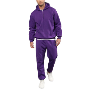 Ensemble de survêtement de maternité personnalisé pour hommes |   Sweat-shirt et pantalon de jogging streetwear |   Vêtements de sport décontractés 100% coton, vente en gros OEM ODM - Product Image 5