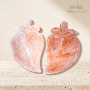 Plato de Sal Rosa del Himalaya Tallado a Mano con Forma de Mango, Bandeja para Servir Frutas, Porta Jabón, Posavasos - Product Image 5