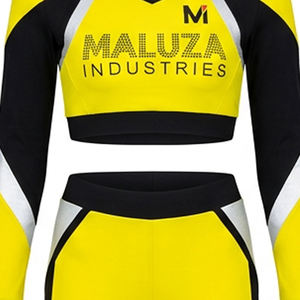 Uniformes de porristas con logotipo personalizado para niñas, ropa de animación para equipos de secundaria, conjuntos de baile de animación con estampado por sublimación - Product Image 2