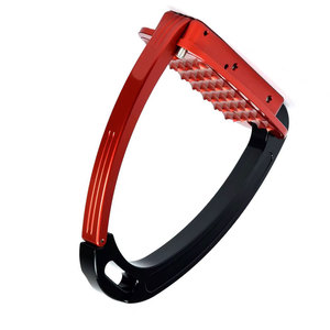 Estribos de seguridad superiores con bloqueo, de aluminio y acero inoxidable, de apertura rápida, color sólido, para caballo de montura australiana - Product Image 2