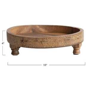 Premium Walnut Wood Rectangular Serving <b>Tray</b> Custom Logo Luxury Wooden Coffee Tea Decorative Butler Platter <b>Kitchen</b> Bed <b>Trays</b> - Product Image 2