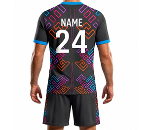 Maillot de football personnalisé Sprint à motif géométrique, unisexe, sans manches, anti-transpiration, anti-rétrécissement, coupe athlétique, toutes saisons, uniforme 100% - Product Image 3