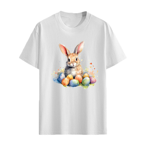 Trendy Breathable <b>Easter</b> T-shirt, <b>Tops</b> for Child Boys & Girls Cotton stuff in White & Black solid colors with reasonable price's - Product Image 3