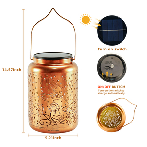 Magico colibrì solare lanterna di proiezione-incantevole LED ombra Art per arredamento giardino all'aperto - Product Image 6