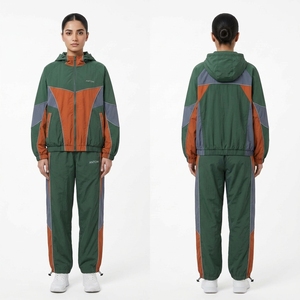 Kids Slim Fit Windbreaker Tracksuit - Windbreaker <b>Jacket</b> & Pants Set for Jogging, Bulk Order - Product Image 4