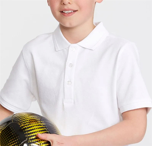 Chemise polo unisexe 100% coton pour enfants d'âge scolaire, primaire et secondaire, uniforme scolaire - Product Image 4