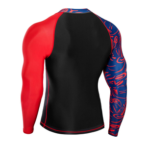 Custom Design Rash Guard <b>Men</b> UPF 50 High Performance Fitness Clothing Long Sleeve Top Comfortable Summer Surfing And Swimming - Product Image 2