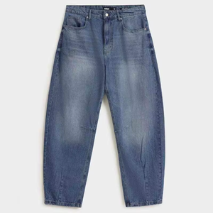 Jean en denim ample et délavé de style vintage pour homme, coupe large, qualité supérieure, style hip-hop tendance - Product Image 6