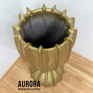 Vase de sol en fibre de verre artisanal moderne de haute qualité, écologique, vente en gros auprès d'un fabricant vietnamien pour la décoration intérieure - Product Image 4