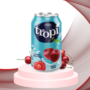 Jus de fruits tropicaux Tropi 330 ml en canette aluminium, cocktail cerise, fruit de la passion, ananas, fournisseur OEM, marque privée - Product Image 3