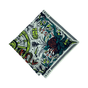 Floral Digital Printed <b>Square</b> <b>Scarf</b> Women Multifunctional Bandana Spring Daily Use Anti-Bacterial Breathable - Product Image 6