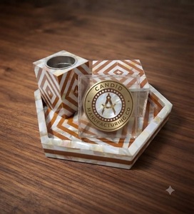 Juego de Porta Incienso de Mármol Natural con Quemador de Bakhoor y Oud, Caja de Almacenamiento y Bandeja, Hecho a Mano, Decoración para Uso Religioso - Product Image 3