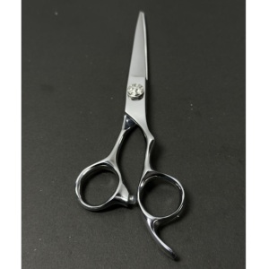 Ciseaux de coiffure professionnels ergonomiques en acier inoxydable à haute teneur en carbone, lame tranchante, pour droitiers, manche moyen, ciseaux de salon - Product Image 6