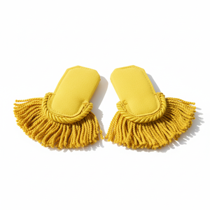 OEM ODM Wholesale High Quality Viscose <b>Material</b> Ceremonial Yellow Bullion Fringe Epaulettes for Duty Uniform - Product Image 3
