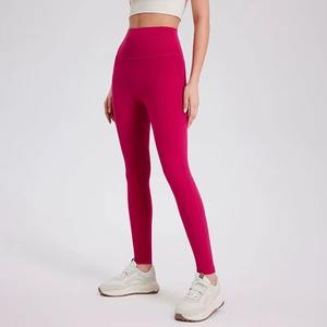 Leggings de Yoga Personalizados al por Mayor para Mujer, Sólidos, Sin Costuras, de Cintura Alta, Moldeadores, para Fitness, Entrenamiento, Running, Deportes, Transpirables y de Secado Rápido - Product Image 4