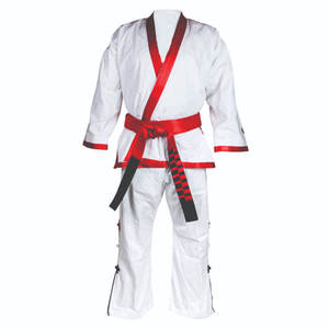 Uniforme de Taekwondo Blanco, 100% Algodón Elástico, Transpirable, Resistente, Corte Regular, Unisex para Adultos, Kit de Artes Marciales - Product Image 2