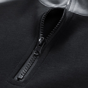 Sudadera ODM personalizada de cuello alto con media cremallera para hombre, 100% algodón, talla grande, hombros caídos, cremallera de cuarto, sudadera lisa para hombre y mujer - Product Image 2