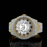 Montre mécanique de luxe en acier inoxydable de qualité supérieure avec diamants, pour homme, idéale pour les soirées décontractées et les clubs, disponible directement de l'usine.