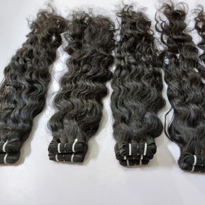 Extensions de cheveux humains vierges indiens Arrow Exim, lots de 100g, double trame machine, styles bouclés durables - Product Image 4