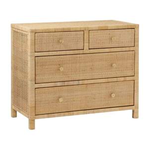 Commode en rotin pour chambre d'enfant, meubles pour tout-petits, commode en rotin à 4 tiroirs, prix d'usine, pas cher, haute qualité, vente en gros - Product Image 2