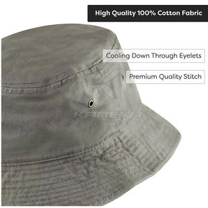 Breathable 100% Cotton Unisex Bucket <b>Hat</b> for Everyday Outdoor Use Summer Events & Travel - Product Image 5