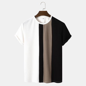 เสื้อโปโลสีน้ำตาล ผ้าฝ้าย 100% สำหรับผู้ชาย ทรงหลวม พิมพ์ลาย แห้งเร็ว ผ้าโพลีเอสเตอร์เรียบ สำหรับผู้ชาย - Product Image 1
