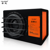Subwoofer Activo de 10 Pulgadas en Caja de Madera, Sistema de Audio para Auto, Altavoz de Bajos con Amplificador Integrado, Fabricación OEM/ODM Personalizada
