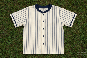 Conjunto de Uniforme de Béisbol para Adultos, Color Azul Marino, Jersey con Botones, Pantalones, Gorra, Calcetines, Manga Corta, Transpirable, Unisex, de Poliéster - Product Image 2