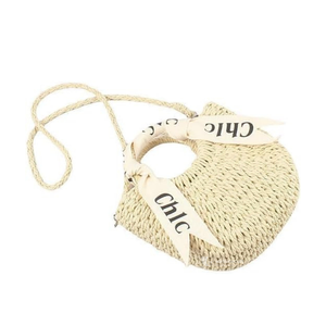 Bolso de Mano de Cuerda de Papel, Bolso Bandolera Tejido en Forma de Media Luna, Bolso de Paja Bohemio Chic para Mujer - Viettimecraft - Product Image 3