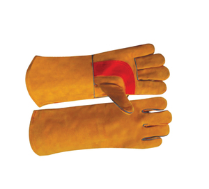 Extra Long Leather Welding <b>Gloves</b> with Fleece Lining Molten Metal Splash Resistant <b>Type</b> B MIG TIG Stick Welding Use - Product Image 6