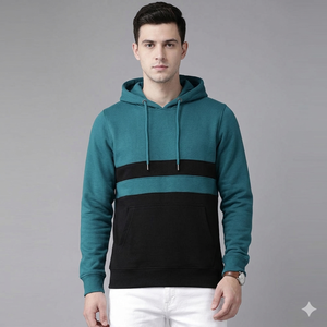 เสื้อฮู้ดดี้ผู้ชาย 330GSM ผ้าฝ้าย 100% ทรงโอเวอร์ไซส์ พิมพ์ลายสกรีนตามสั่ง สตรีทแวร์ คุณภาพพรีเมียม เสื้อสเวตเชิ้ตเปล่า - Product Image 1