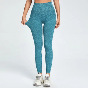 Leggings de Yoga de Cintura Alta y Largo Completo, Sublimados y Personalizados, Pantalones Deportivos Transpirables para Mujer, para Correr y Entrenar, de Poliéster/Algodón - Product Image 3