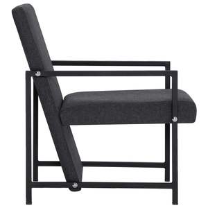 Fauteuil gris foncé pour salon, meubles confortables pour la maison - Product Image 4