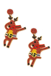 ต่างหูปักมือสีขาวและสีเขียวสำหรับเด็กผู้หญิง ต่างหูประดับลูกปัด ขายส่งงานเย็บปักถักร้อย - Product Image 6