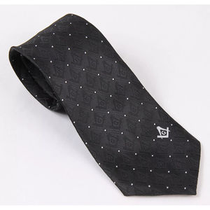 Cravate de Maçonnerie Artisanale avec Compas Carré et G – Nouvelle Cravate de Maçonnerie de Qualité Supérieure Faite sur Mesure pour Hommes - Product Image 2