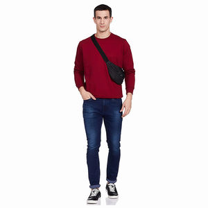 เสื้อสเวตเชิ้ตผู้ชายขายดี ผ้าคอตตอนผสม ใส่สบาย ทรงหลวม แขนยาว คอกลม เหมาะสำหรับใส่พักผ่อนที่บ้าน - Product Image 1