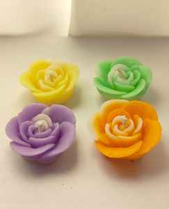 Juego de Velas Flotantes con Flores Multicolores, 4 Velas Decorativas Hechas a Mano con Cera de Parafina, Regalos para Festivales, Regalos Corporativos al por Mayor - Product Image 1