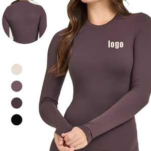 Camiseta de Compresión Transpirable de Secado Rápido y Ecológica para Mujer, de Malla, Manga Larga, para Gimnasio y Running - Product Image 6