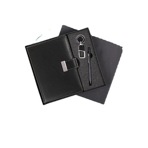El juego de regalo de negocios de oficina de cuero 3 en 1 contiene llavero de diario y bolígrafo Juego de regalos promocionales y de negocios al mejor precio - Product Image 1