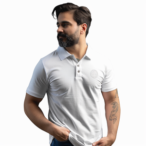 Camisa de Manga Corta para Hombre, Corte Ajustado, con Logotipo Personalizado, Botones, 100% Algodón Jersey de Alta Calidad, Secado Rápido, Transpirable, Bordada - Product Image 3