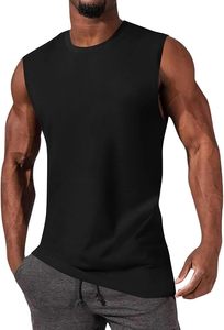 STELLAR Débardeur de sport décontracté à col rond en coton 100% respirant et sans coutures avec options de logo multi-positions pour homme 120 grammes - Product Image 3