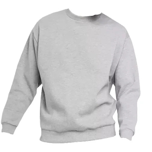 Sweat-shirt gris pour homme, sweat-shirt épais à col rond pour hommes, sweat-shirt imprimé pour hommes, chemises à manches longues, 100% coton, fabriqué au Pakistan - Product Image 2