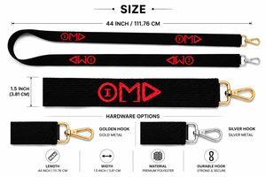 New Stylish Black and Red Sorority Beaded Belt Straps Custom Logo Adjustable College <b>Game</b> Day Use Pinkweave - Product Image 5
