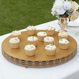 Juego de Soportes para Pasteles de Hierro Estilo Europeo, Tamaño Personalizable, Soporte Metálico para Cupcakes, Exhibición de Postres para Cumpleaños - Product Image 1